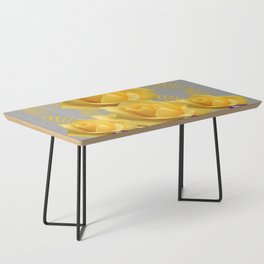 YELLOW ROSES YELLOW ART DECO  GREY PATTERNS Coffee Table
