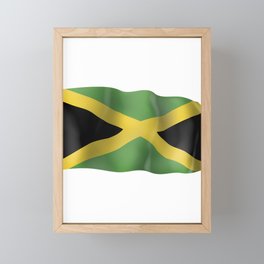 Jamaica flag Framed Mini Art Print