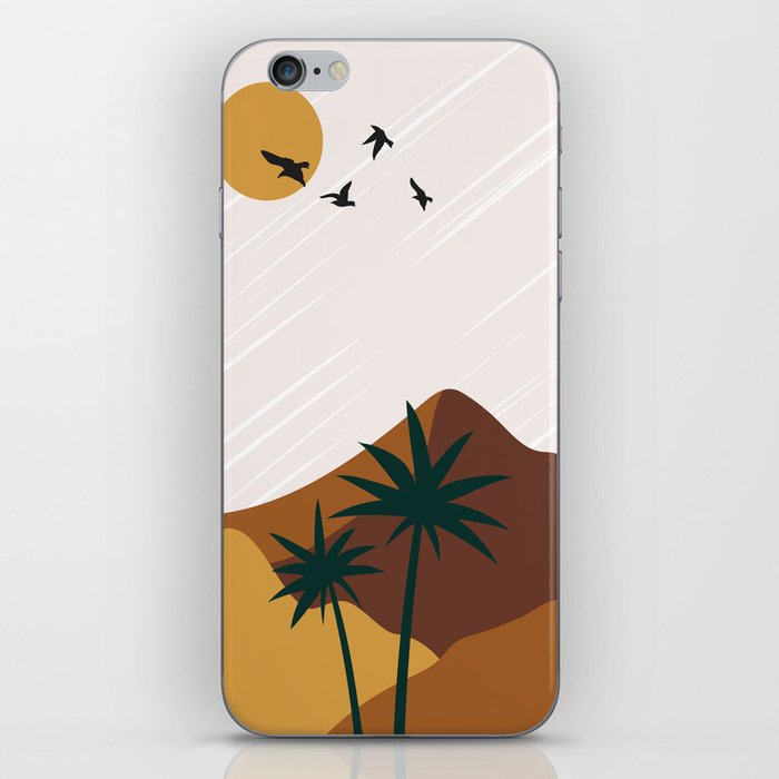 Summer In The Desert, Modern Abstract Boho Design iPhone Skin
