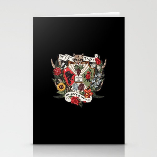 The Secret History "Beauty Is Terror" Crest Tech : 1 Stationery Cards