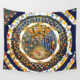 Tibetan Shambala Mandala 33 Wall Tapestry