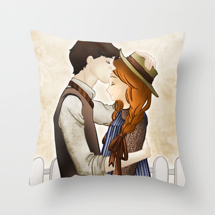 Anne Shirley and Gilbert Blythe Throw Pillow