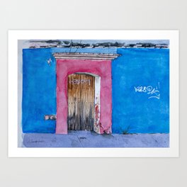 Mexican Doorway Art Print