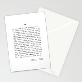 Gabriel Garcia Marquez - Love in the Time of Cholera Stationery Cards
