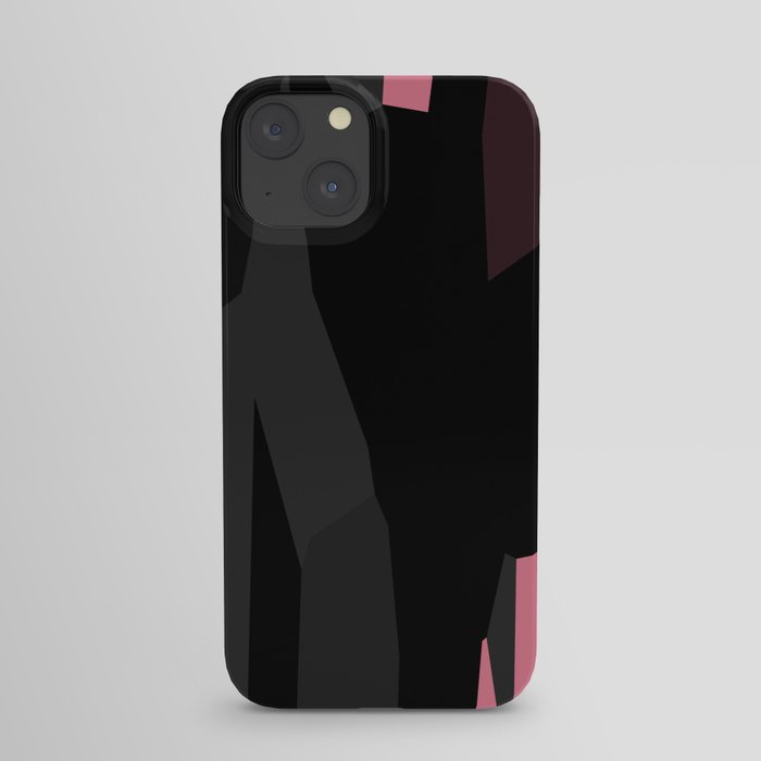 Pink Black and Gray abstract 54 iPhone Case