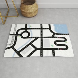 Children's play rug // City – minimal Area & Throw Rug