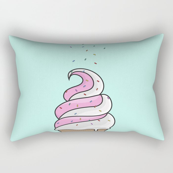 Simple Ice Cream Cone Rectangular Pillow