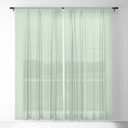 Bungalow Green Sheer Curtain