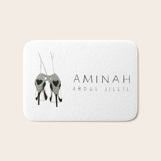 Diemond shoes Bath Mat
