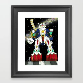 Gundam Cat Framed Art Print