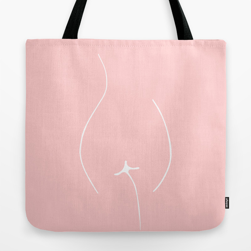 blush pink tote