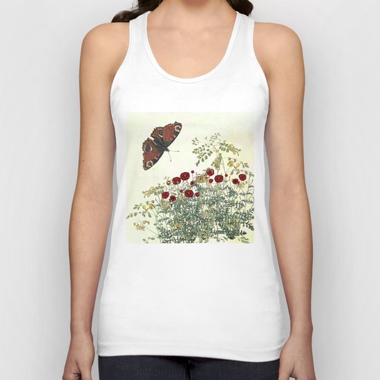 Shaking the wainscot where the field mouse trots Unisex Tank Top