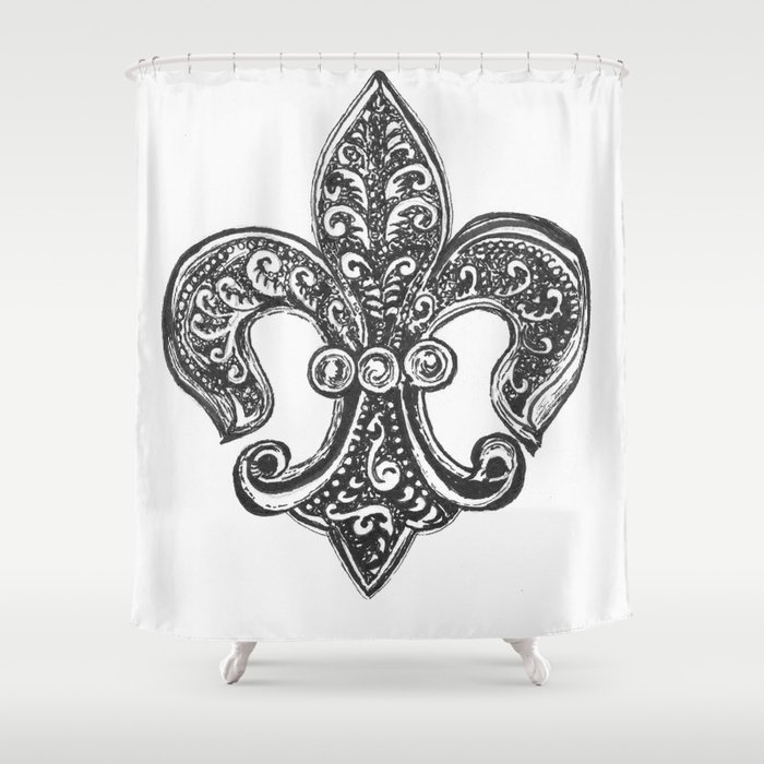 Fleur De Lis Shower Curtain By Anniemason Society6