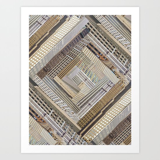 Skyscraper Quilt Art Print