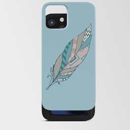 Feather with Patterns iPhone Card Case