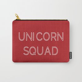 Unicorn squad - Red and White Carry-All Pouch