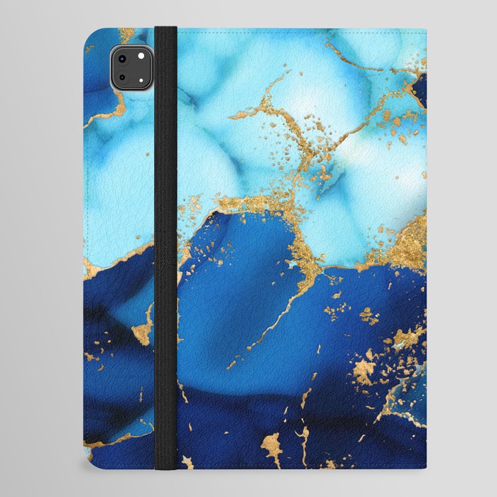 Dreamy Blue inks and Gold iPad Folio Case
