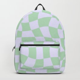 acid checked_ivory + mint Backpack