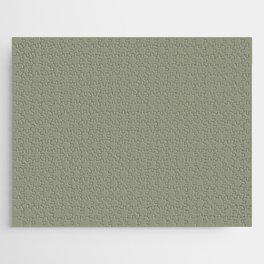 Blanched Thyme green solid Jigsaw Puzzle