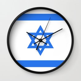 Israel Flag Wall Clock