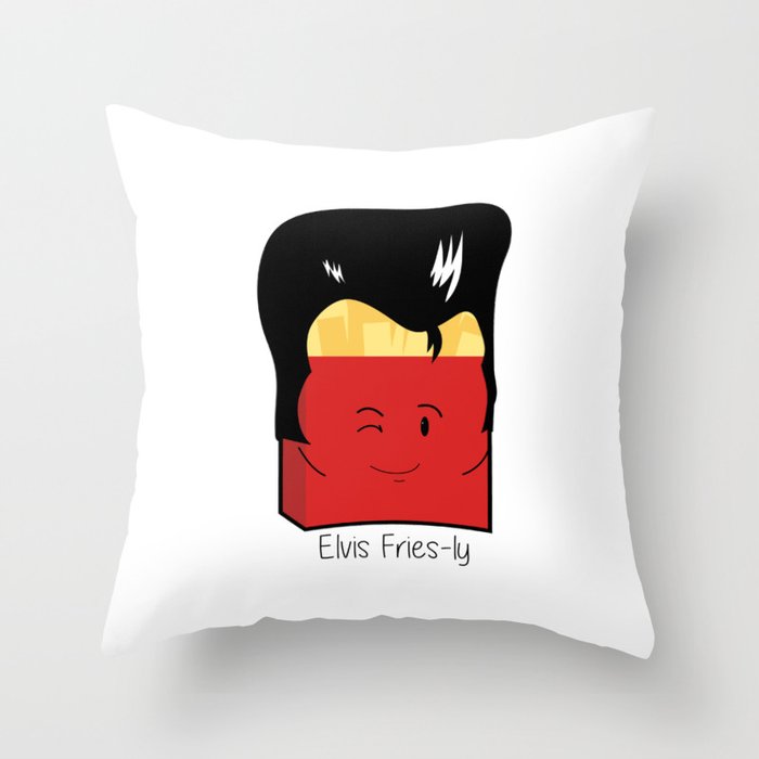 Genetically Engineered Fries Throw Pillow