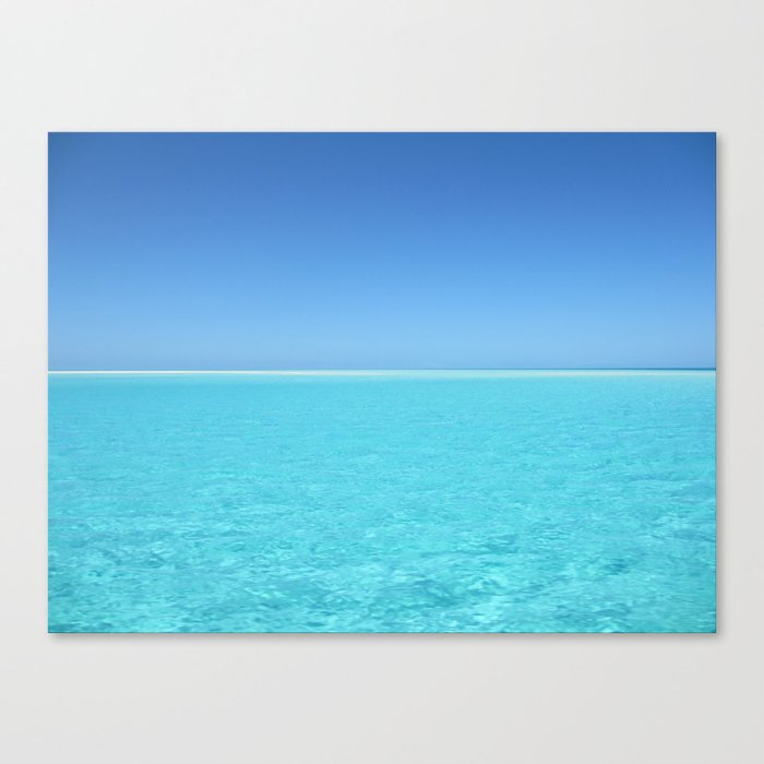 Tropical Turquoise Sea Canvas Print