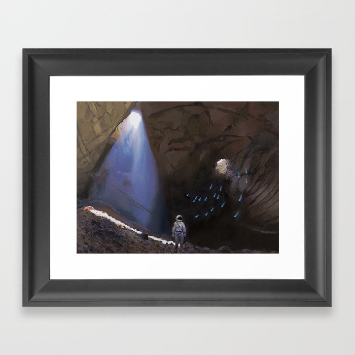 Cave Lights Framed Art Print
