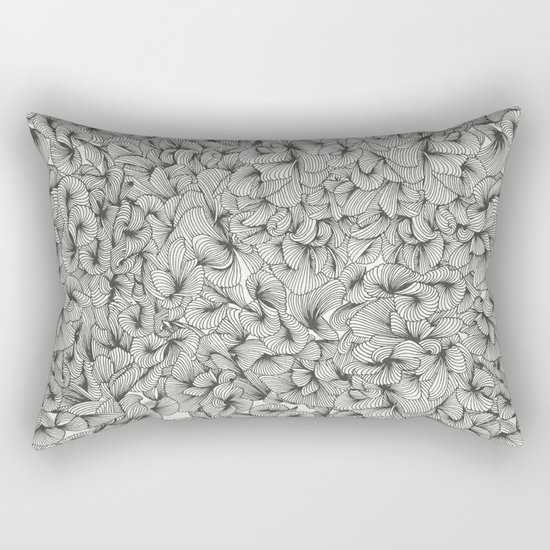 Black Inklings Rectangular Pillow