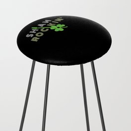 Sham Rocking Guitar Shamrock Saint Patrick's Day Counter Stool