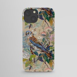 Floral Falcon Garden iPhone Case