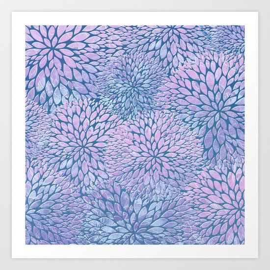 Frozen Petals Art Print