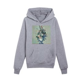 Flowers in a rococo vase Kids Pullover Hoodies