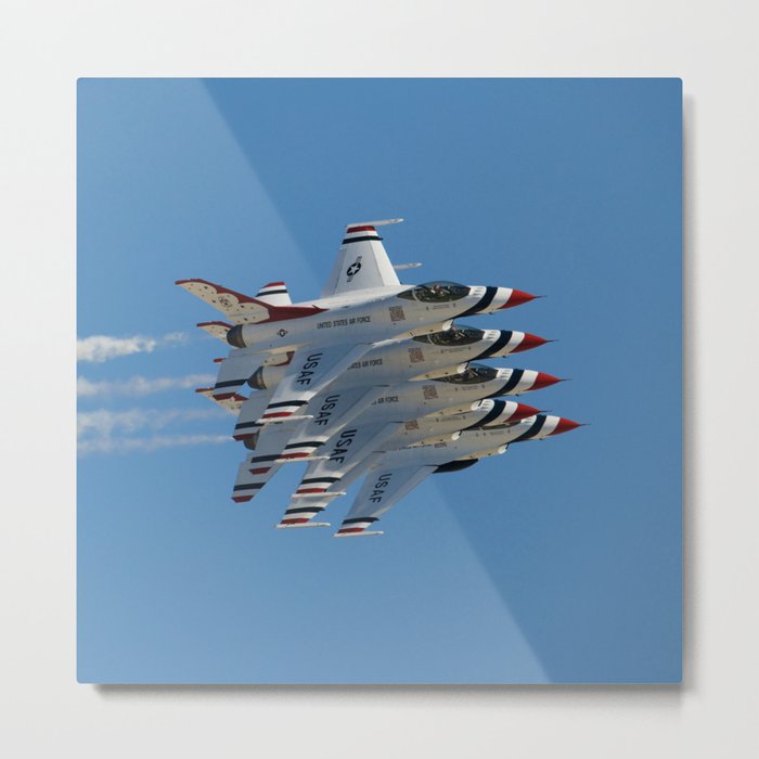 Huntington Beach AIR SHOW - USAF Thunderbirds - Photo by: Johnny Minar Metal Print