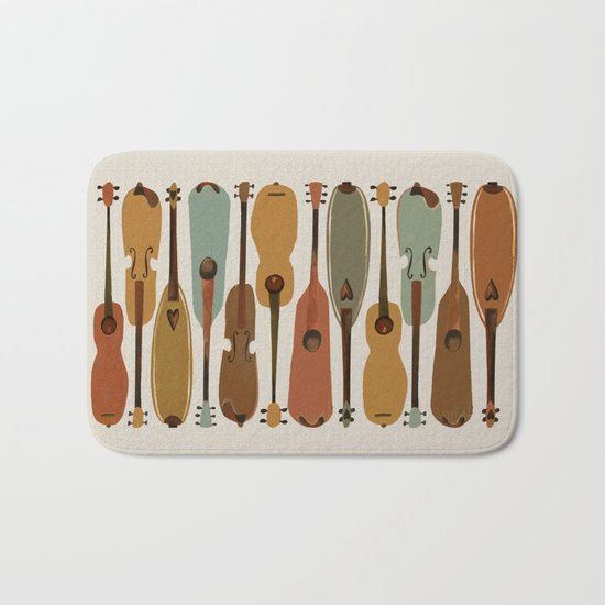 Vintage Instrument Collection Bath Mat