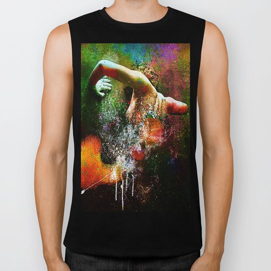 Abstract body 3 Biker Tank