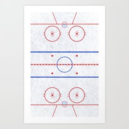 Hockey Rink Art Print