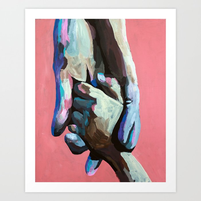 The Father's Love - Holding Hands Art Print
