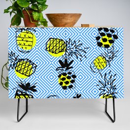 colorful pineapple party pattern Credenza
