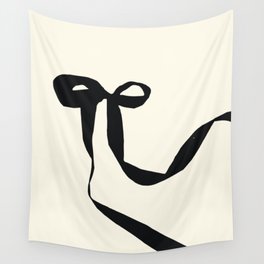 Black Bow Wall Tapestry