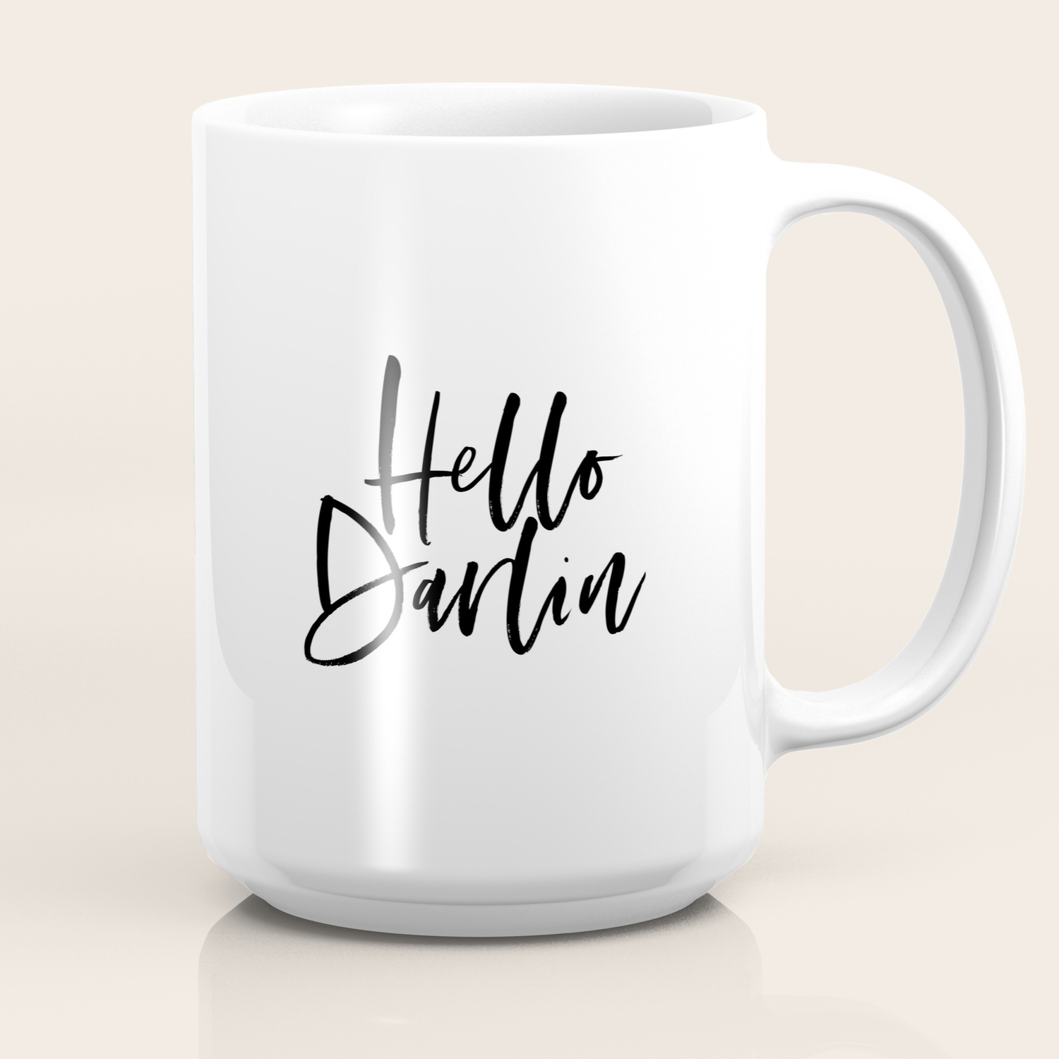 Hello Darlin Wood Sign Handpainted Home Decor Handpainted