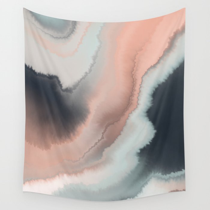 Abstract coastline swell II Wall Tapestry