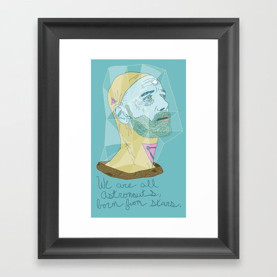 We Are All Astronauts, Born From Stars Framed Art Print