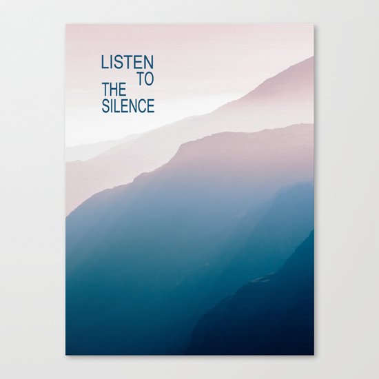 Listen to the Silence #2 Canvas Print