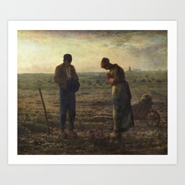 The Angelus by Jean Francois Millet Art Print