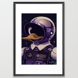 Daffy the spaceman Framed Art Print