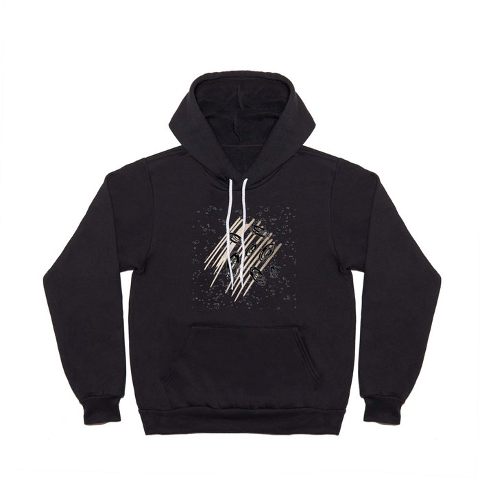 The Visitors - Black White and Gold Hoody