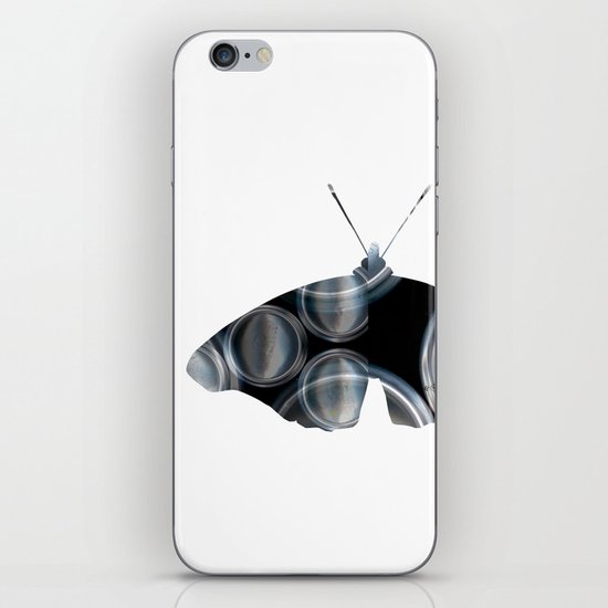Metal Can Butterfly Collage iPhone & iPod Skin