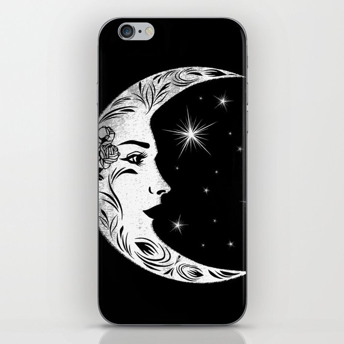 Occult Moon Rose Luna Witchcraft Wicca Witch Gothic iPhone Skin