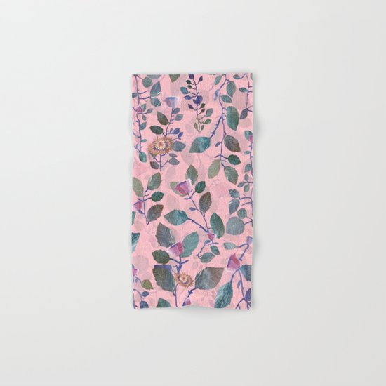 pink garden#pink Hand & Bath Towel