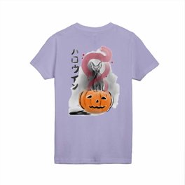 Halloween sumie cat Kids T Shirt